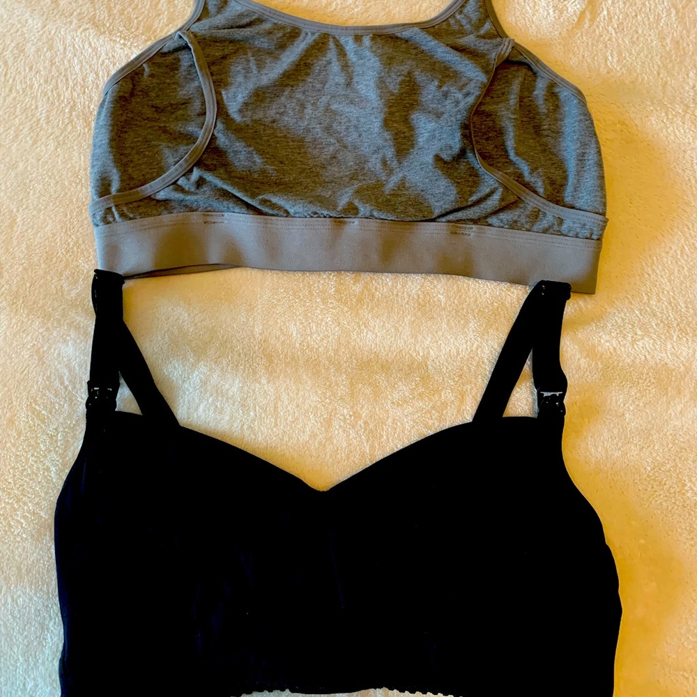 2 Large maternity pump bra
